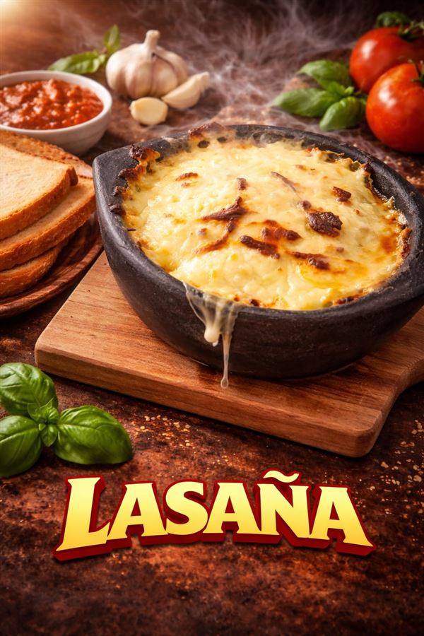 Lasaña gratinada al horno